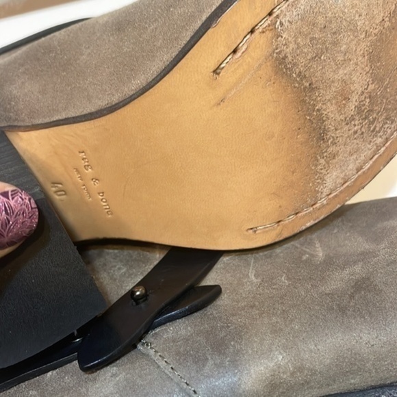 Rag & Bone suede Harrow ankle boots leather Sz EU 40 - Picture 8 of 11